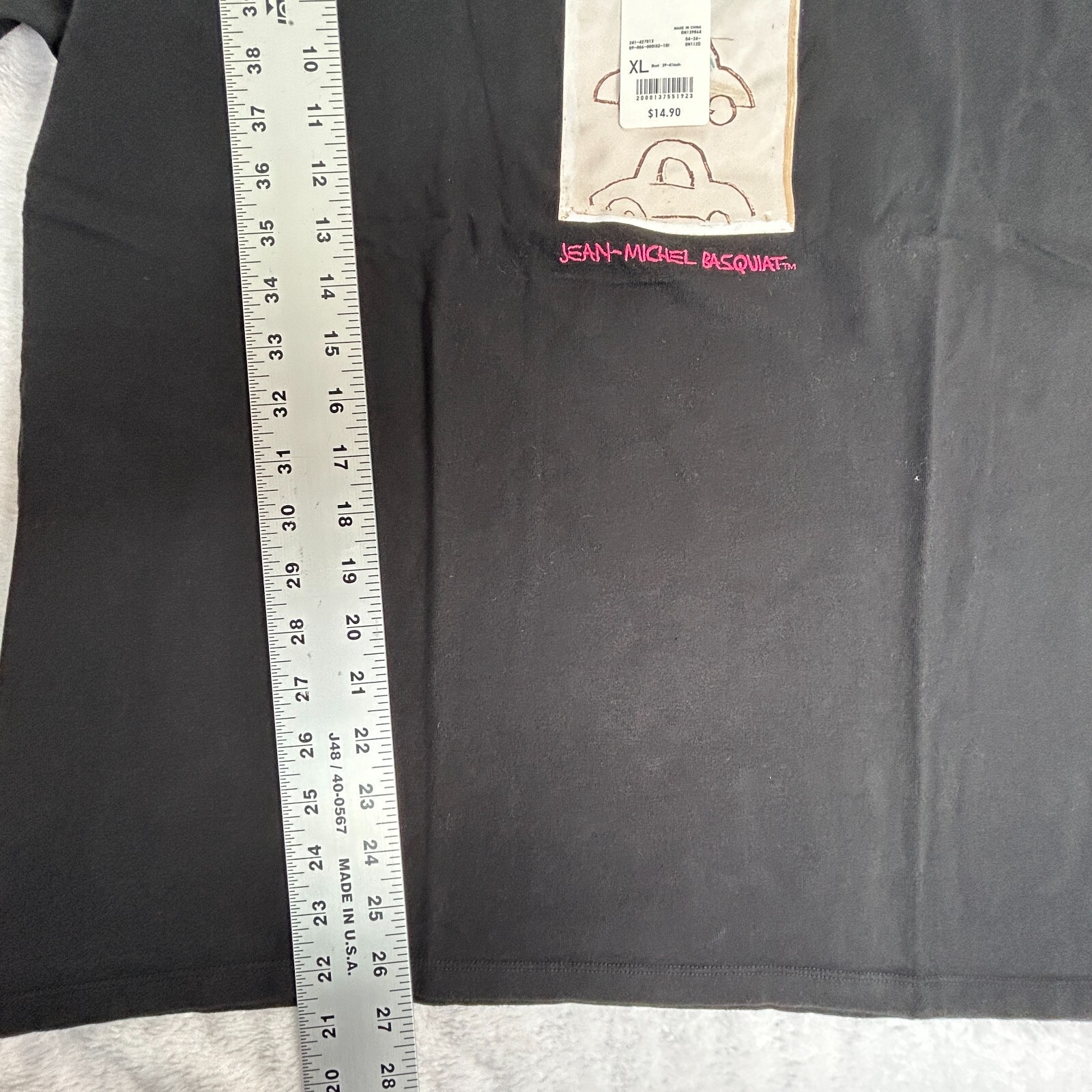 UT Uniqlo Jean-Michel Basquiat T-Shirt Womens XL Black Streetwear Art Tee New thumbnail 7