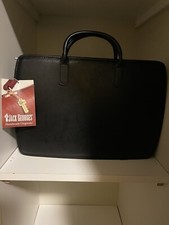 Jack Georges Leather Briefcase Lifetime Guarantee Brand New W/Tags