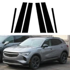 Window Pillar Posts Door Trim Molding Black Cover For Buick Envision 2021-2023