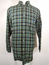 Beautiful Men's Medium Ralph Lauren Chaps Multi-Color Plaid LS Button Shirt GUC