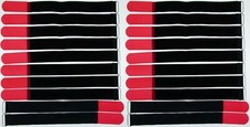 20x Cable Ties Hook and Loop 40cm x 40mm Red Hook and Loop Hook and Loop Cable Ties Eyelet