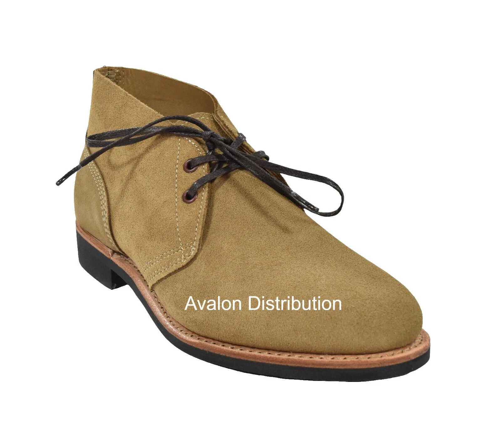 Botas superiores lisas de gamuza para hombre Ralph Lauren