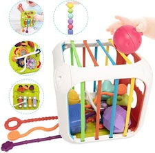 Aprilwolf - SHAPE SORTING BOX MULTI-PURPOSE EDUCATIONAL TOY 7 IN 1 NIB 18 MOS+