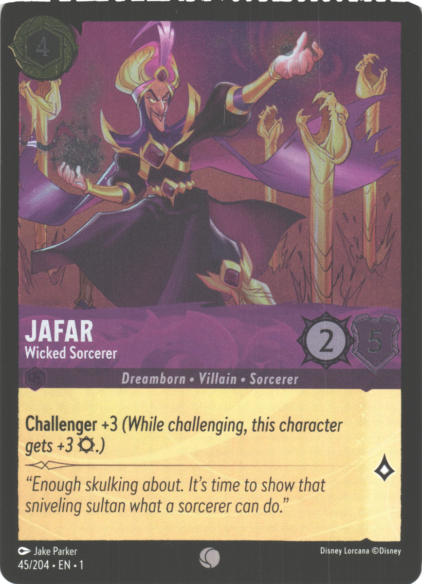 Disney Lorcana The First chapter Cold foil Jafar 45/204 | eBay