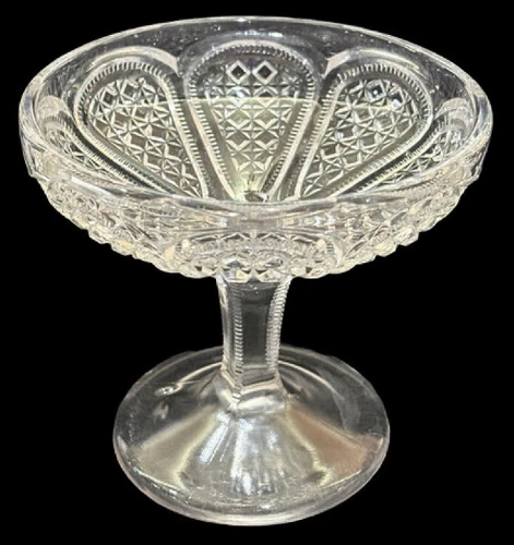 EAPG Indiana Tumbler & Goblet Co., Austrian Pattern (Fine Cut Medallion) Compote