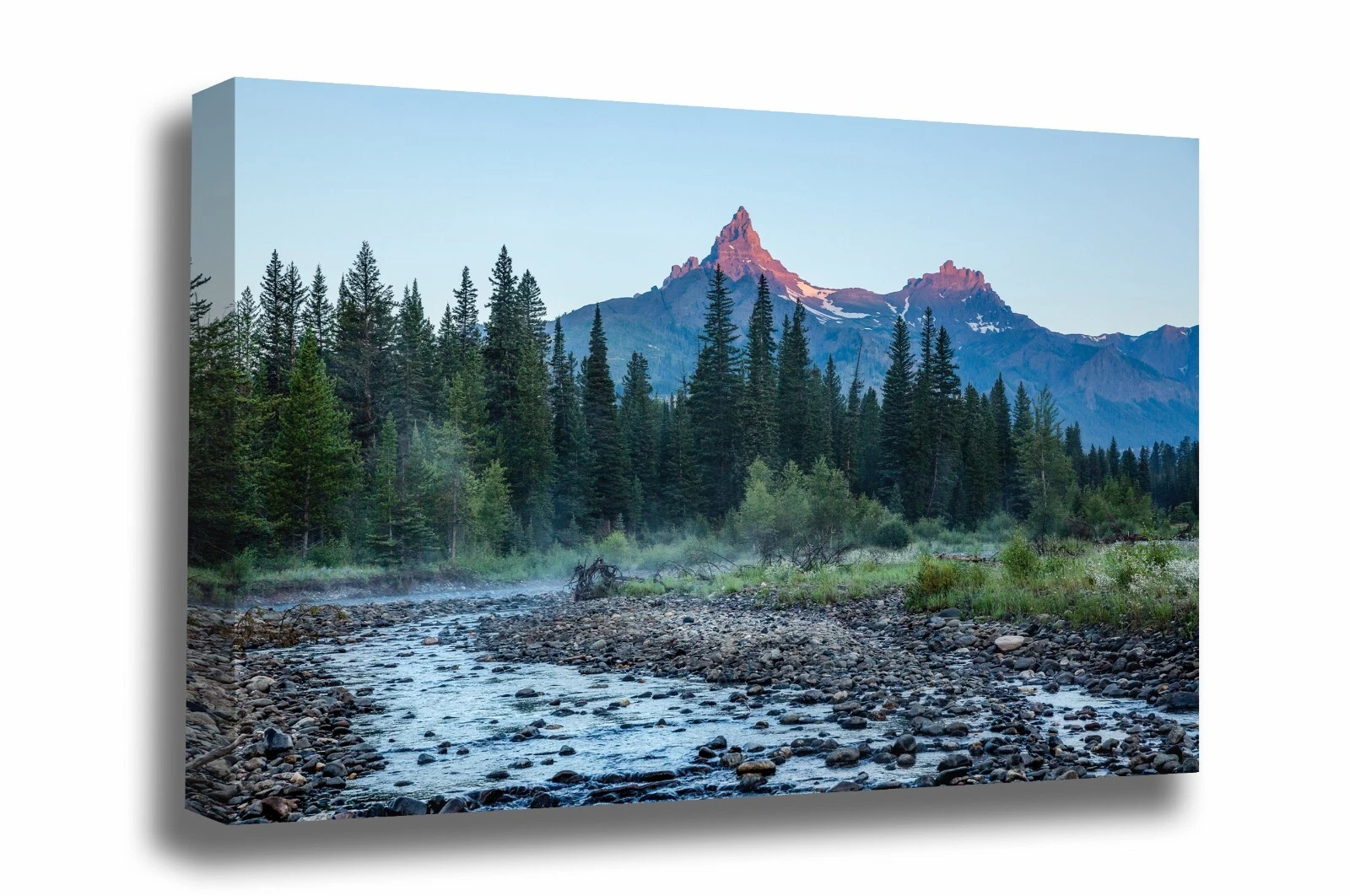 Pilot Peak Canvas: Montana Beartooth Mountains Rockies Landscape Wall Art