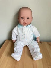 Berenguer Baby Doll Soft Body Vinyl Head Hands Feet Blue Eyes Reborn Outfit