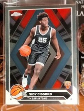 SIDY CISSOKO 2023-24 Topps Chrome Basketball Rookie Card #57 San Antonio Spurs 