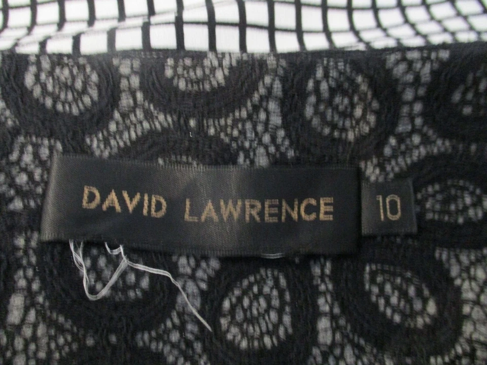 David Lawrence womens pencil skirt black print 10 pockets - Image 2 of 4