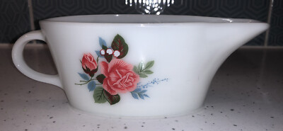Vintage JAJ Pyrex Cottage Rose Sauciere / Sauciere