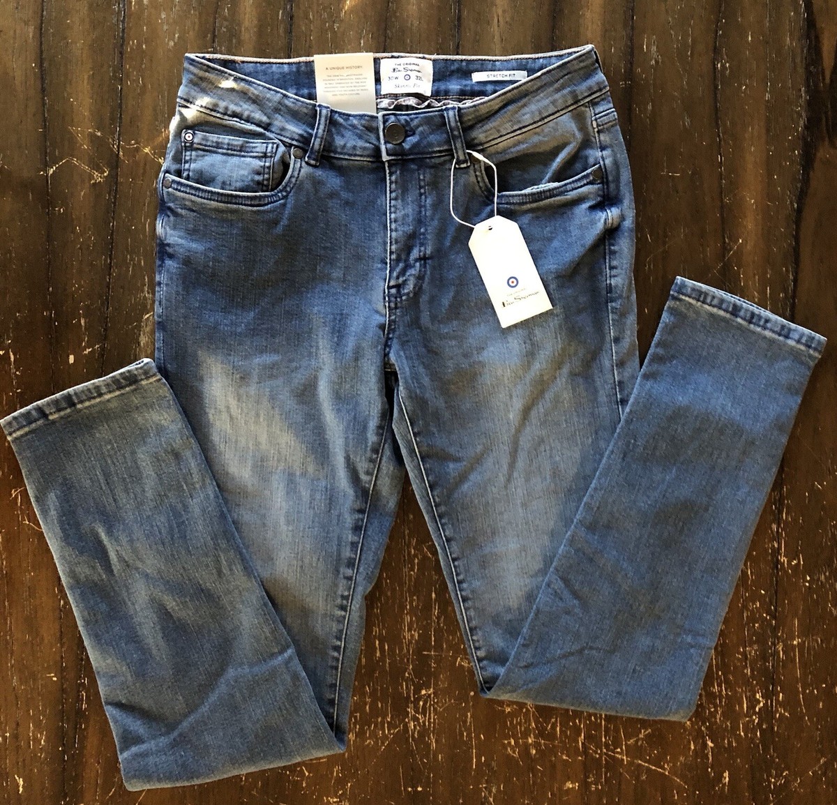 Ben Sherman Skinny Fit Jeans Stretch Fit Men’s Size 30x32 Blue Astor NWT