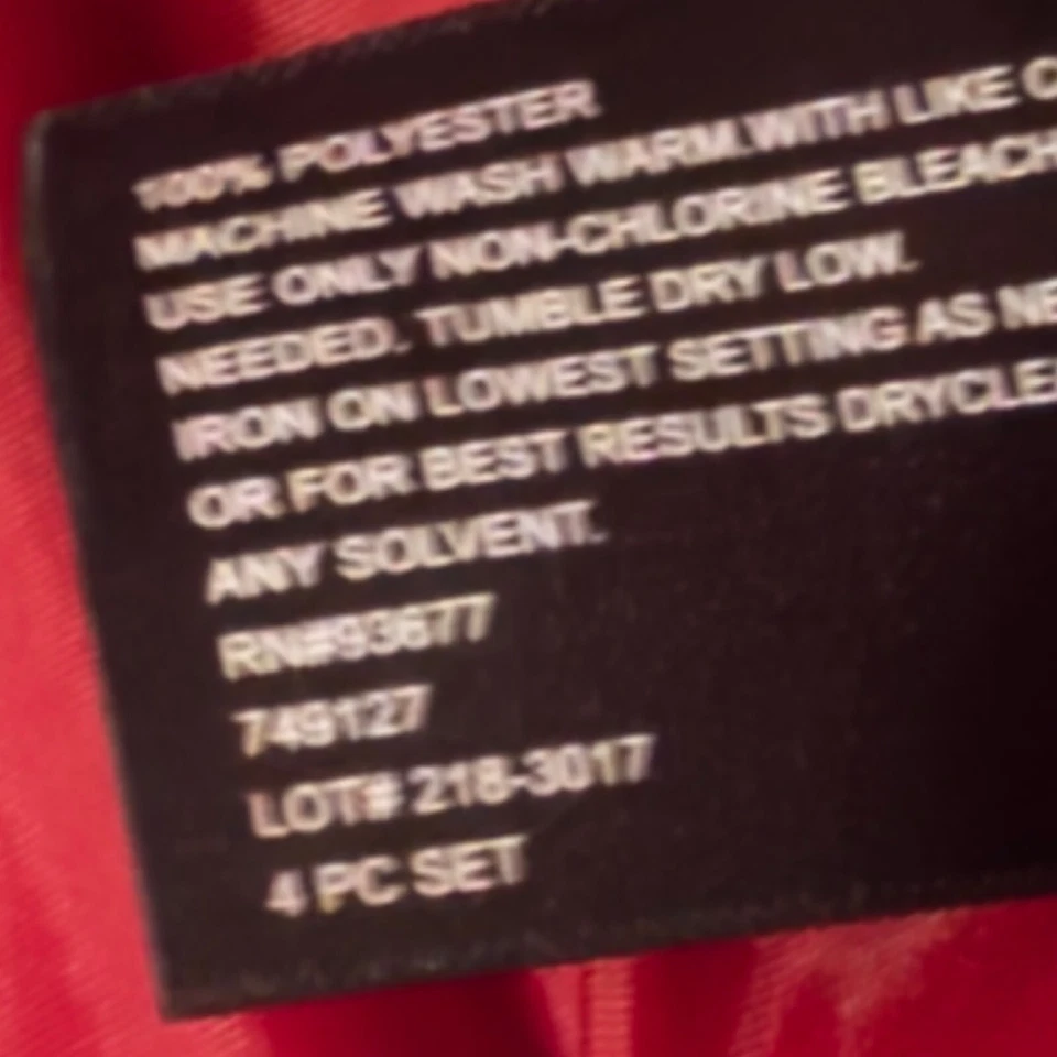 Conjunto de traje blazer y falda roja East 5th para mujer 16P tela NANOtex falda de poliéster/j Foto 4 de 4