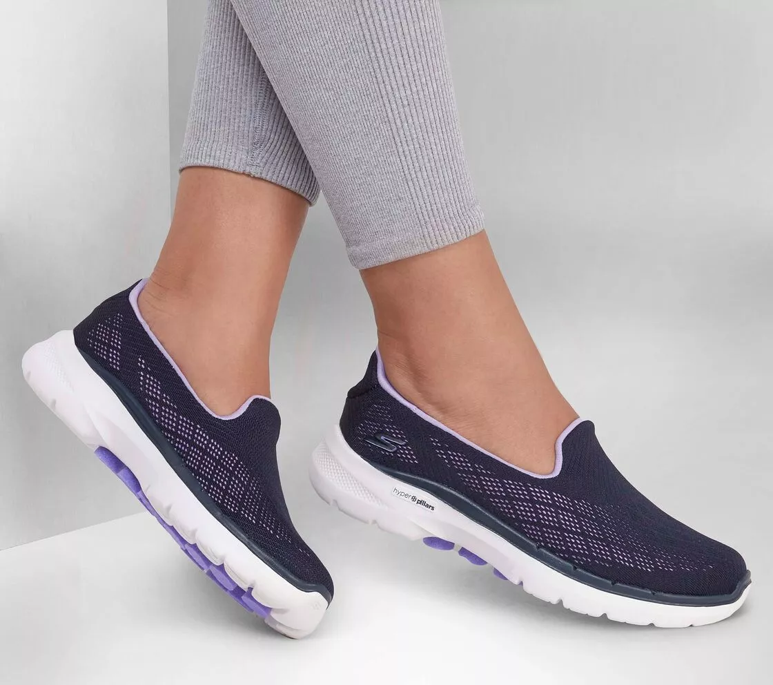 Interconnect Antagelse spole Skechers Shoes Navy Go Walk 6 Women Casual Slip On Comfort Sport Cushion  124522 | eBay