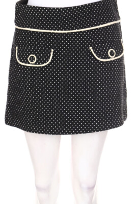 promod Skirt Wool-Blend Dots D 34 black