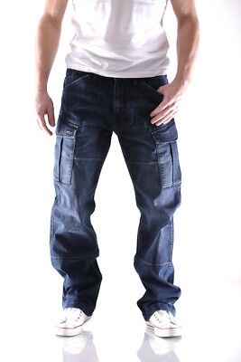 Big Seven L30-L36 Jeans Brian blau comfort fit Herren Cargo Hose XXL neu 3ausf