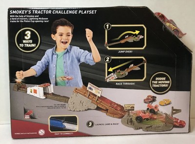 disney pixar cars smokey's tractor challenge playset