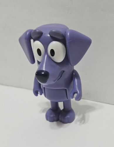 Bluey Jean-Luc Purple Dog Poseable Action Figure 2.5" Rare - Picture 1 of 7
