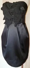 Phoebe couture Black Halter Mini Dress Size 4