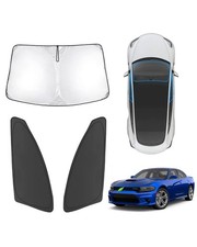 Karltys 3PCS Windshield Sun Shade for 2011-2024 Dodge Charger, Thic... Fast Ship