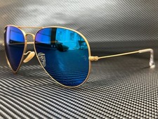 RAY BAN RB3025 112 17 Gold Aviator 55 mm Unisex Sunglasses