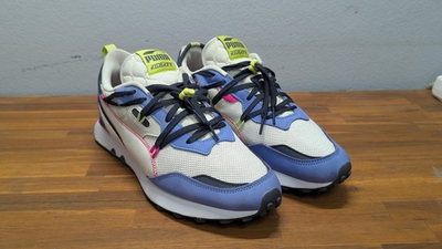 #ad Size 11 Puma Rider FV Future Vintage White Elektro Purple $29.98