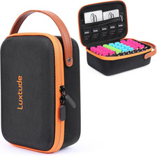 Flash Drive Case with Labels, USB Storage Case, 49 Slots Thumb Drive Cases, USB