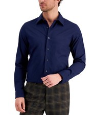 Club Room Men's Slim Fit Solid Dress Shirt - 16-16.5 L
