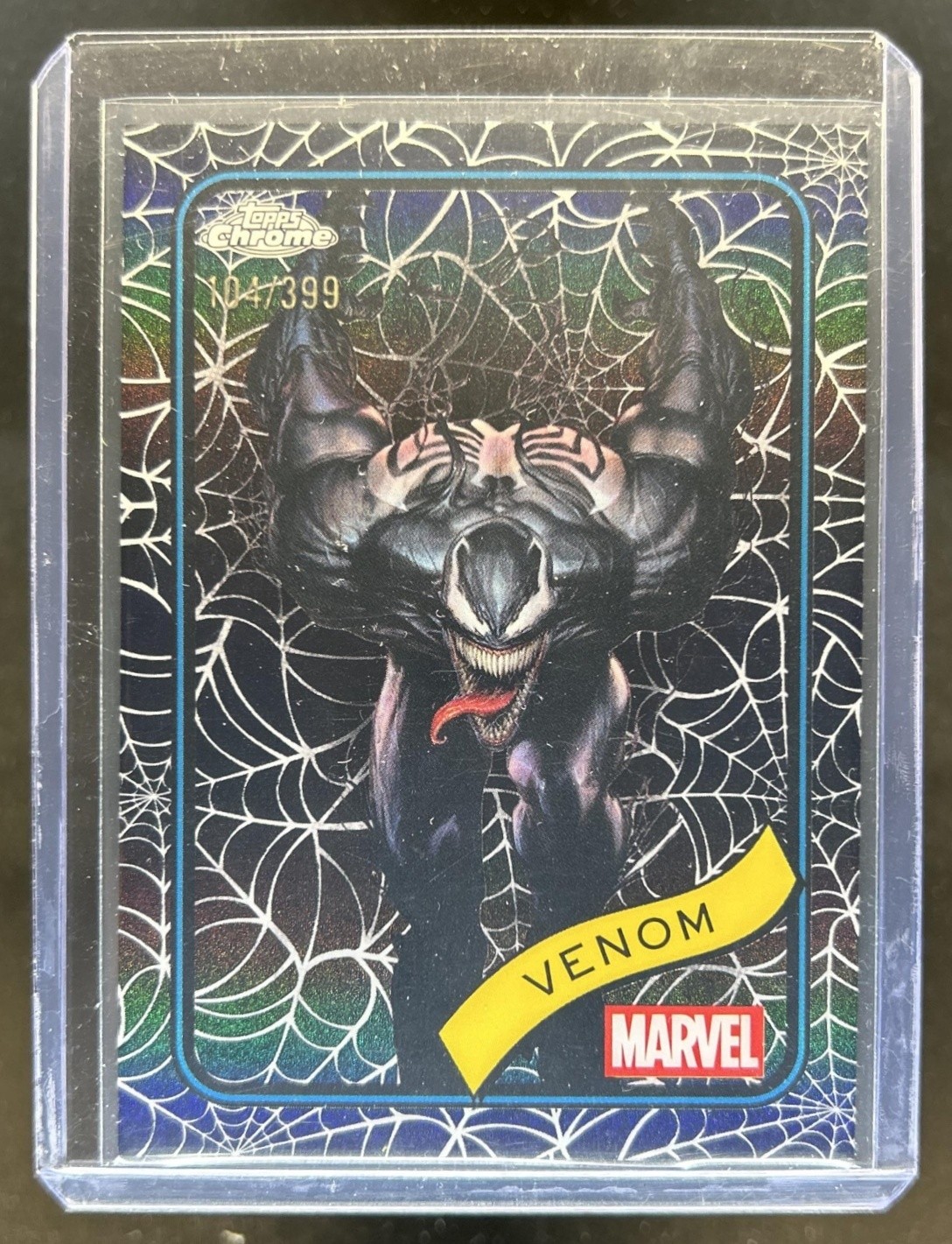 Venom 2025 Topps Chrome #149 Spider Web Refractor /399 Price Guide