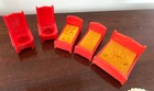 VINTAGE FISHER PRICE LITTLE PEOPLE CASTLE FURNITURE
