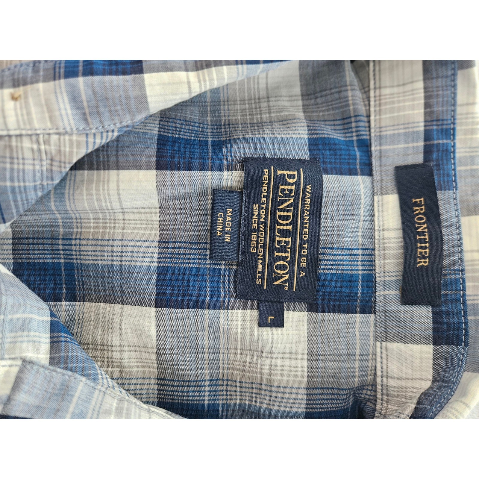 Pendleton Frontier Plaid Snap Front Western Shirt… - image 7