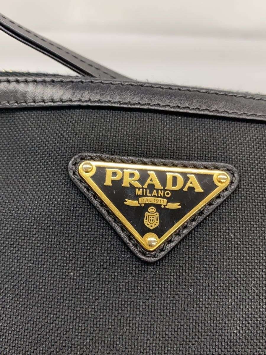 PRADA SHOULDER BAG SACOSH NYLON Black Used thumbnail 5