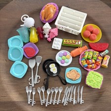 Barbie Misc Kitchen Utensils Food Lot