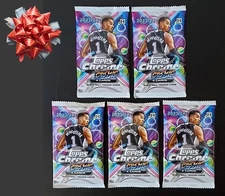 2023-24 Topps Chrome Cosmic Basketball 5 Sealed Hobby Packs WEMBY Holmgren