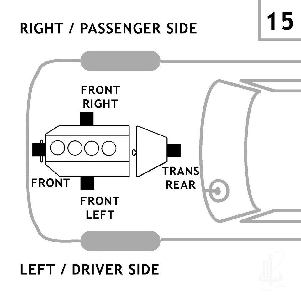Montaje trasero de transmisión automática Anchor 9074 para modelos seleccionados de Subaru 97-13 Foto 3 de 4