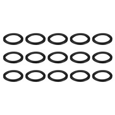 15 Pcs Nitrile Rubber Flat Washer DN65 3-11/16" OD x 3" ID x 1/4"Thick, Black
