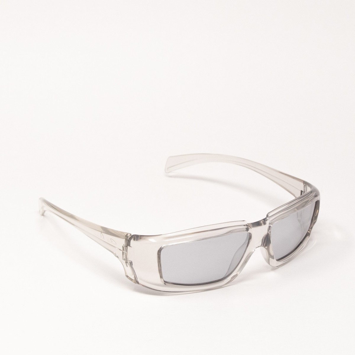 Rick Owens Crystal Clear Transparent/Silver Sunglasses | eBay