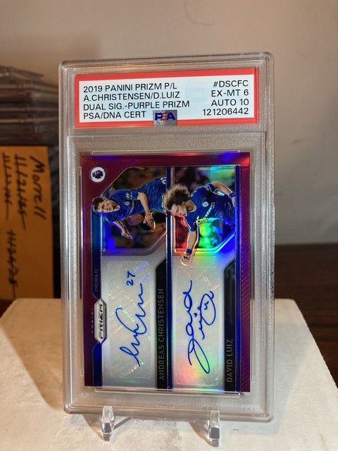 2019-20 Panini Prizm P/L Andreas Christensen/David Luiz  Auto 5/7 PSA DS-CFC