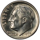 1968 P Mint State Roosevelt Dime 10C