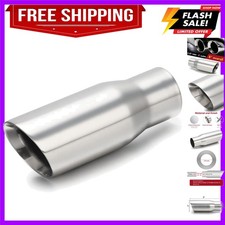 2.25 Double Wall Angle Cut Exhaust Tip2.25 To 3 Diesel Exhaust Tip 8 Ove... 2.25 Double Wall Angle Cut Exhaust Tip2.25 To 3 Diesel Exhaust Tip 8 Ove...