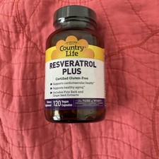 Country Life Resveratrol Plus 120 Vegan Caps ...