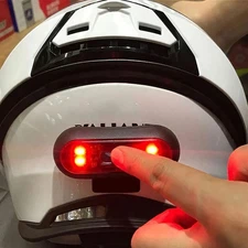 1 Set Motorcycle Parts Bicycle Helmet Red LED Safety Warning Light Kit Universal
