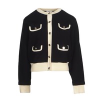 Sandro Strickjacke Schwarz Cardigan Gr. 40 FR Damen SFPCA00764