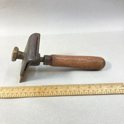 Vintage E. C. Stearns Cabinet Floor Scraper Wood Handle Adjustable USA