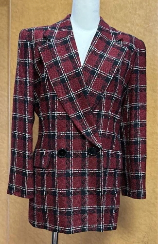 Rara mezza giacca Christian Dior tweed check