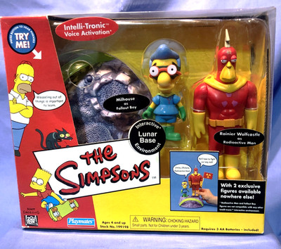 Vintage The Simpsons ''Lunar Base'' Intell-Tronic   Environment w 2 Exclusive
