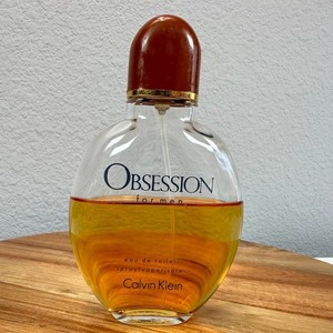 VTG Calvin Klein Obsession for Men Eau de Toilette EDT Spray 125ml 4oz 55% Full