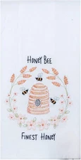 Kay Dee Designs Bee Inspired Embroidered Flour Sack Kitchen Towel
