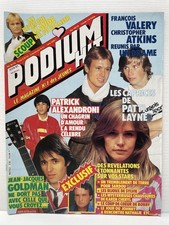 Revue PODIUM 136 Claude François James Dean Jean-Jacques Goldman Romy Schneider