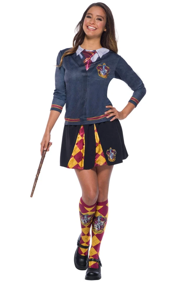 Damen Harry Potter Top Kostüm Hogwarts Uniform Erwachsene Buch Tag Kostüm - Bild 4 von 4