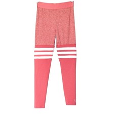 Bombshell Sportswear Peachie Pink Leggings THIGH-HIGHS Womens Sz Small EUC
